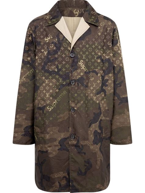 louis vuitton supreme reversible trench coat|Louis Vuitton trench coat women.